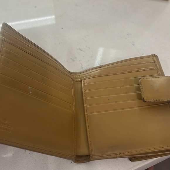 GUCCI authentic women's beige brown guccisima web signature wallet - Picture 16 of 16